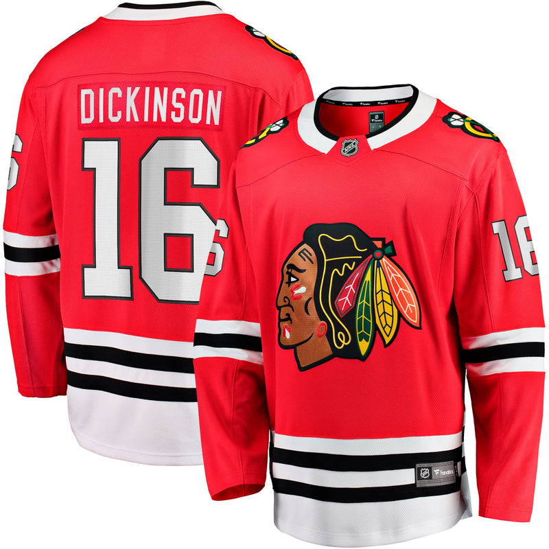 Chicago Blackhawks Jason Dickinson Red jersey – view 1