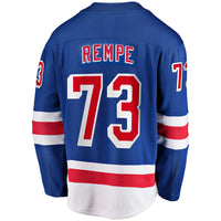 New York Rangers Matt Rempe Blue jersey – view 4