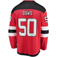 New Jersey Devils Nico Daws Red jersey – view 4