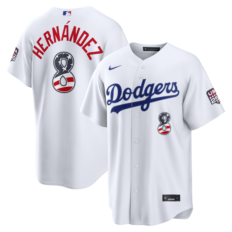 Los Angeles Dodgers White jersey – view 1