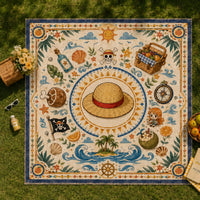 Straw Hat Medallion - Nami and the Calm Voyage Rug - main