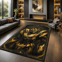 Gilded Sentinel - A Floor Study in Gold, Shadow and Presence - main
