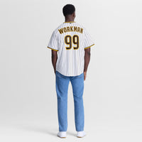 San Diego Padres Gage Workman White jersey – view 4