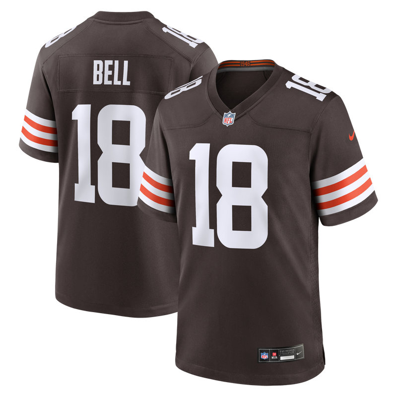 Cleveland Browns David Bell Brown jersey – view 1