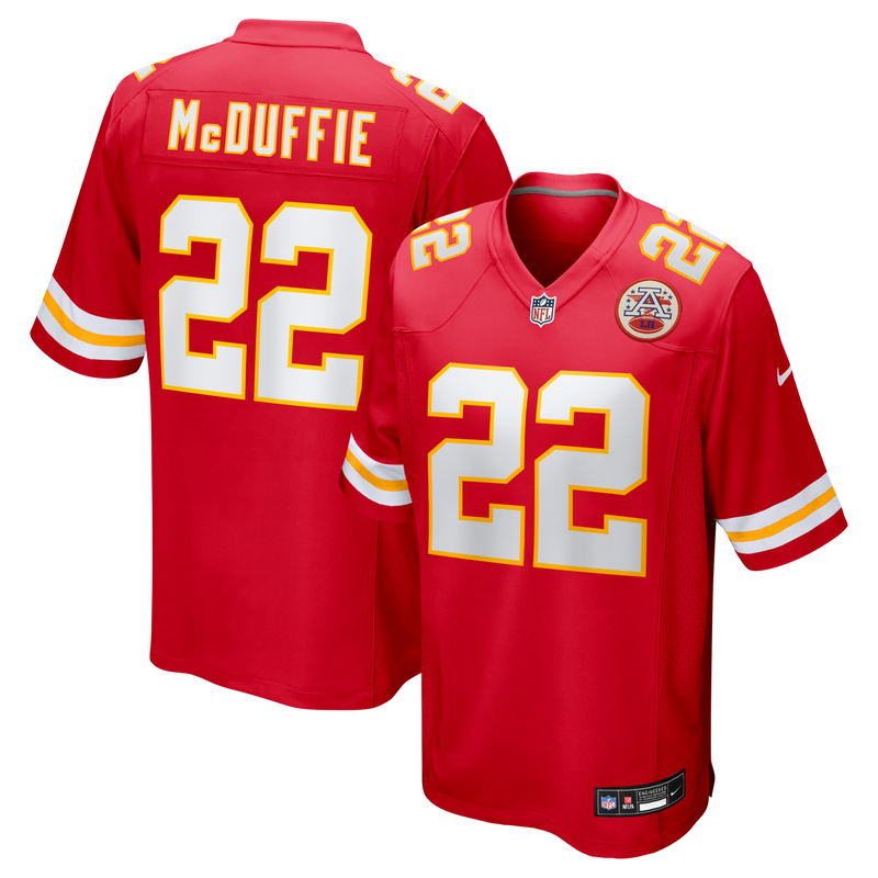 Kansas City Chiefs Trent McDuffie Red jersey – view 1