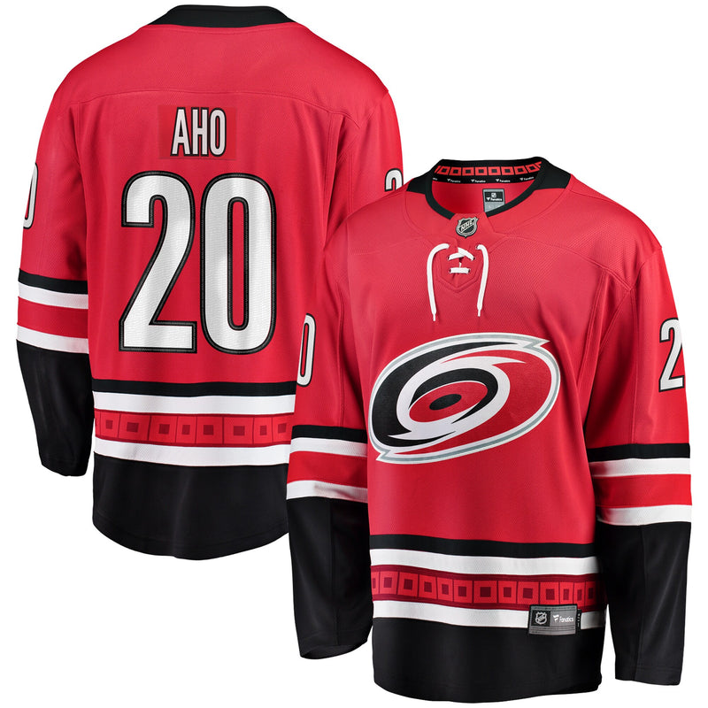 Carolina Hurricanes Sebastian Aho Red jersey – view 1