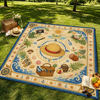 Straw Hat Compass - Luffy's Sunlit Adventure Rug - main