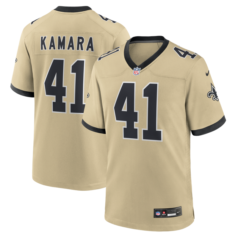 New Orleans Saints Alvin Kamara Gold jersey – view 1