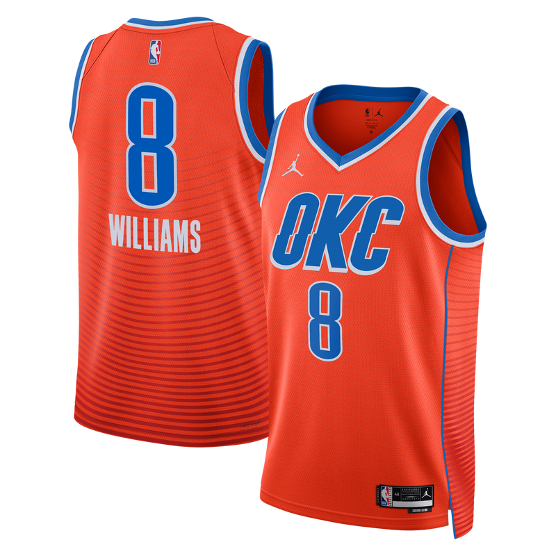 Oklahoma City Thunder Jalen Williams - Orange jersey – view 1
