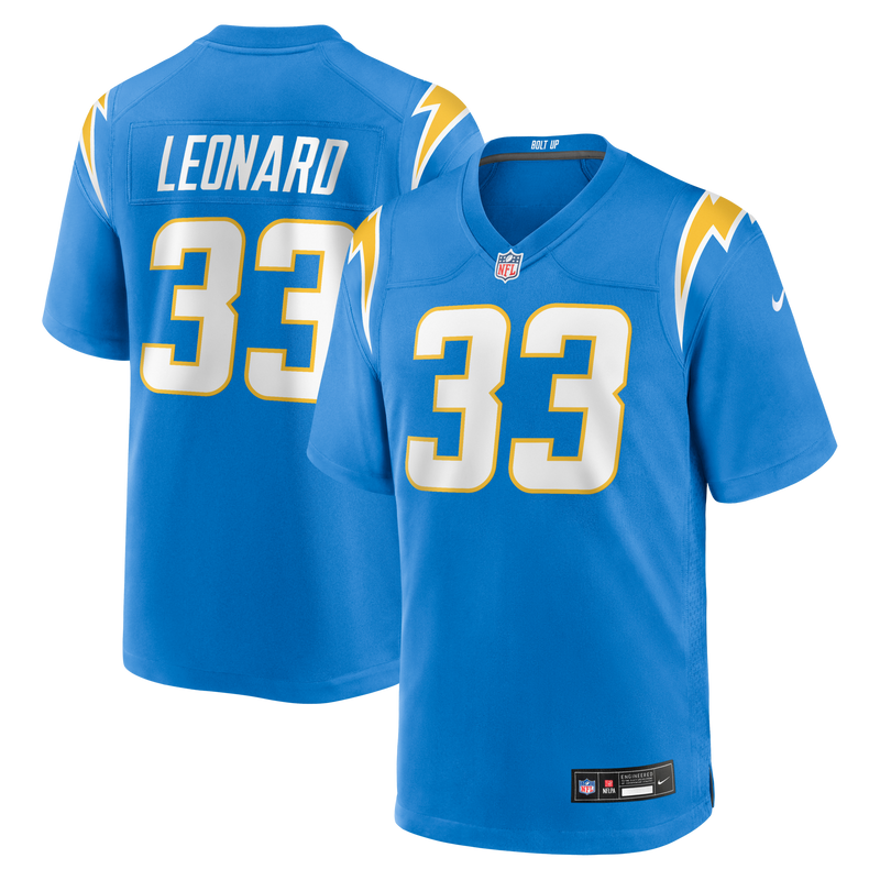 Los Angeles Chargers Deane Leonard jersey – view 1