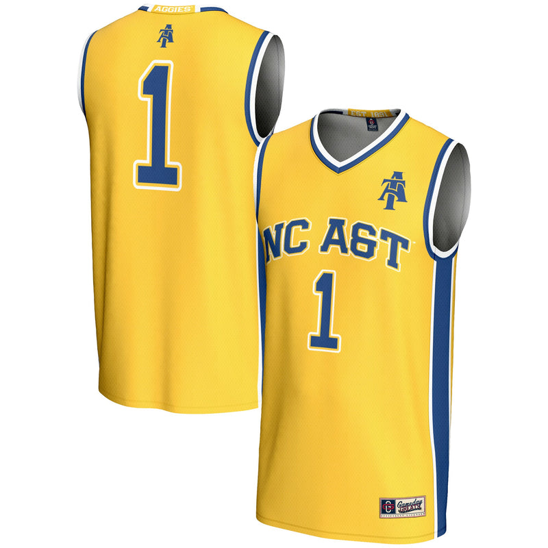 North Carolina A&T Aggies Gold jersey – view 1