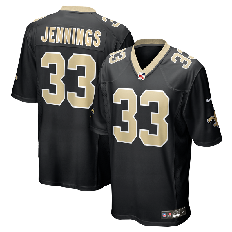 New Orleans Saints Anfernee Jennings Black jersey – view 1