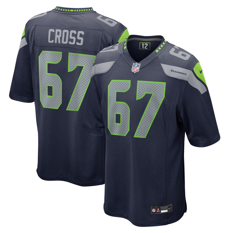 Seattle Seahawks Charles Cross Navy jersey – view 1