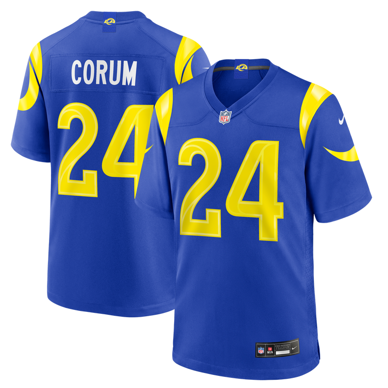 Los Angeles Rams Blake Corum Royal jersey – view 1
