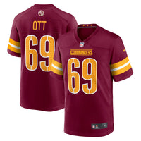 Washington Commanders Tyler Ott Burgundy jersey – view 1