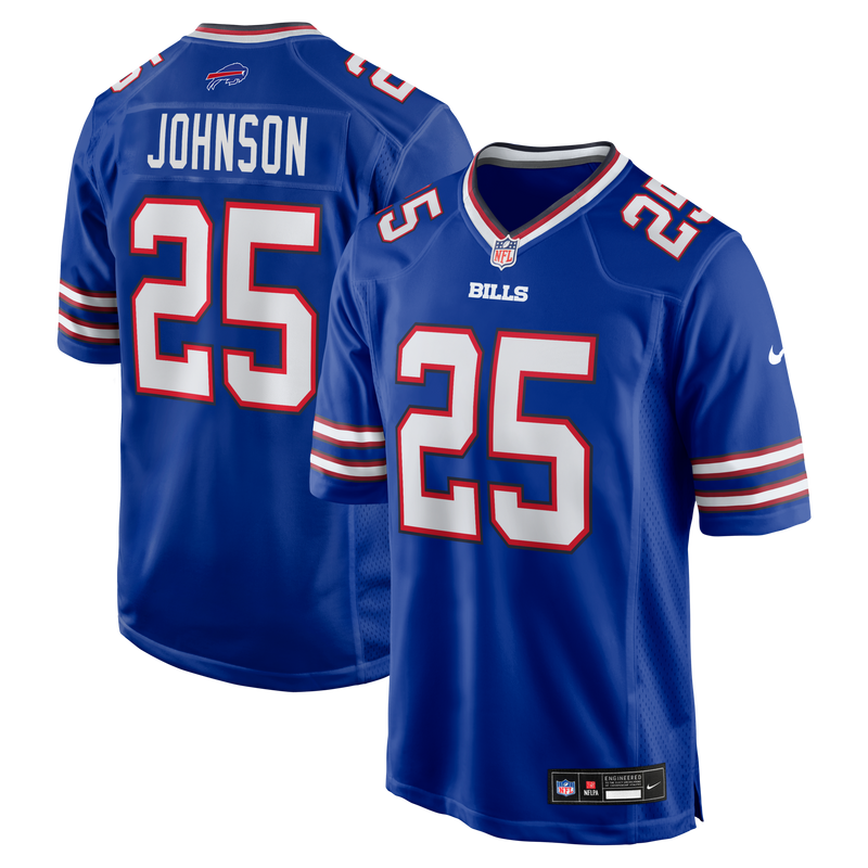 Buffalo Bills Ty Johnson Royal jersey – view 1