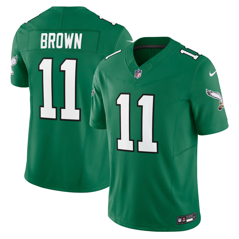 Philadelphia Eagles A.J. Brown Kelly Green jersey – view 1