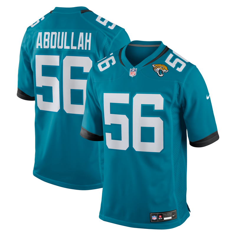 Jacksonville Jaguars Yasir Abdullah Teal jersey – view 1