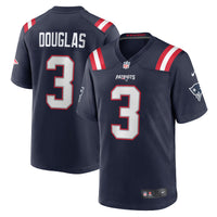 New England Patriots Demario Douglas Navy jersey – view 2