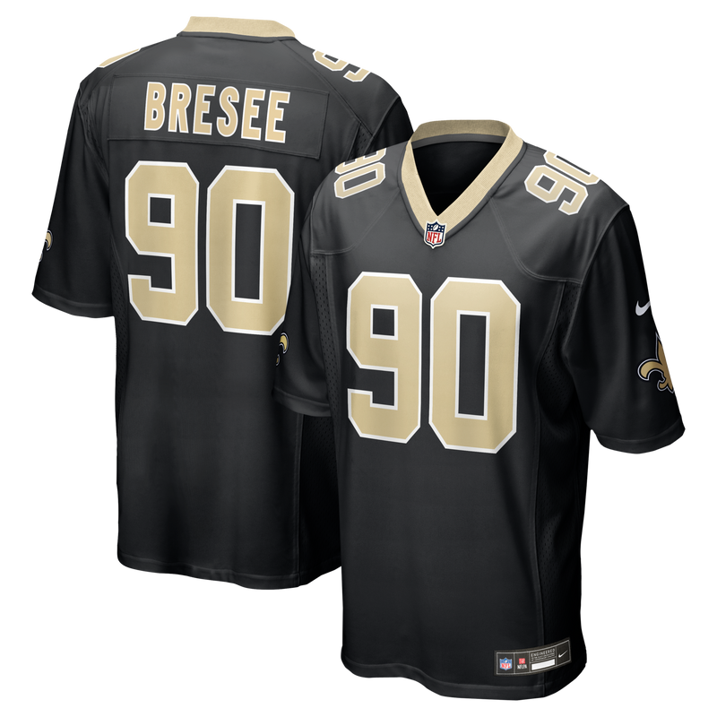 New Orleans Saints Bryan Bresee Black jersey – view 1