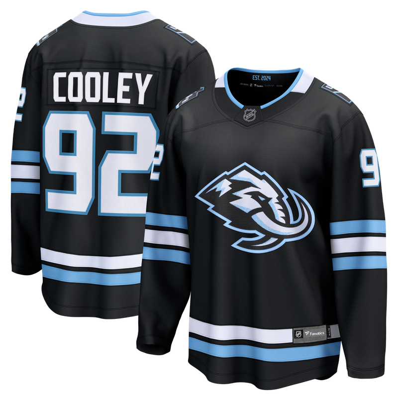 Utah Mammoth Logan Cooley Black jersey – view 1