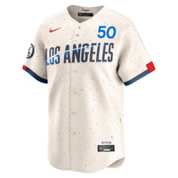 Los Angeles Dodgers Mookie Betts Cream jersey – view 3