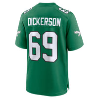 Philadelphia Eagles Landon Dickerson Kelly Green jersey – view 4