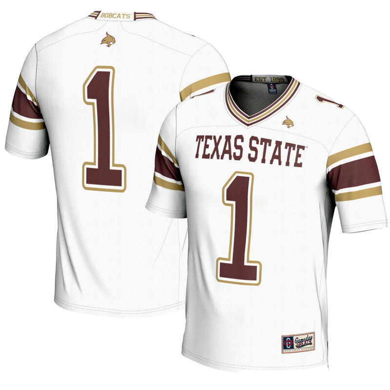 Texas State Bobcats White jersey – view 1