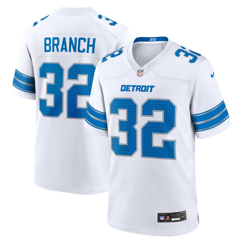 Detroit Lions Brian Branch White jersey – view 1
