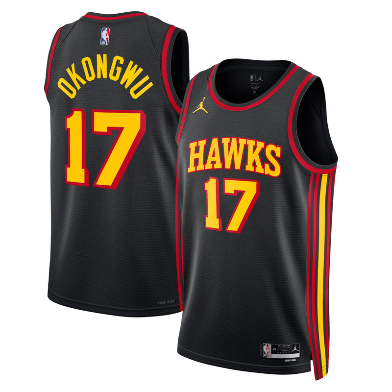 Atlanta Hawks Onyeka Okongwu - Black jersey – view 1