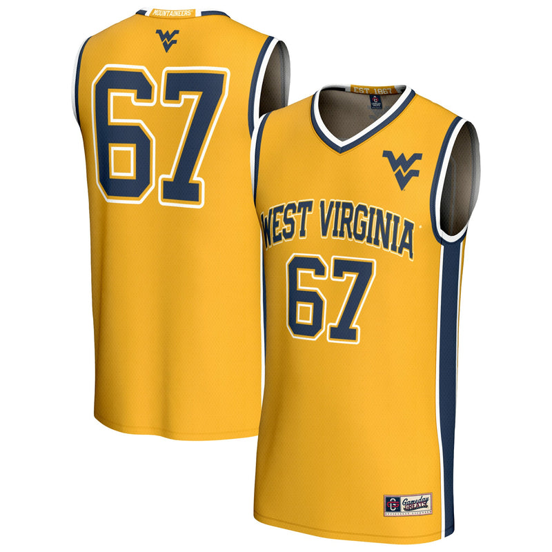 West Virginia Mountaineers GameDay Greats Gold jersey – view 1