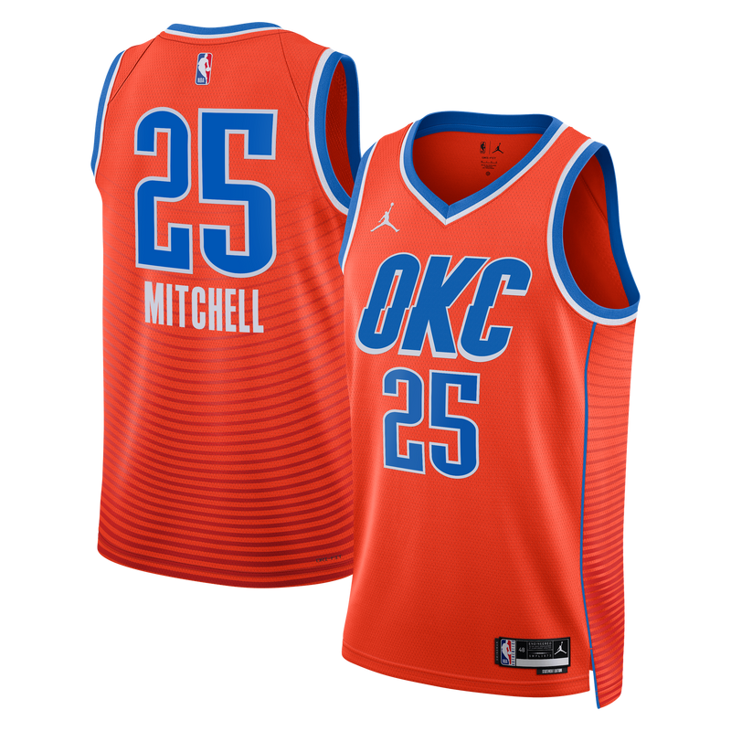 Oklahoma City Thunder Ajay Mitchell - Orange jersey – view 1