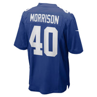 New York Giants Joe Morrison Royal jersey – view 4