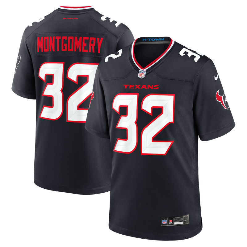 Houston Texans David Montgomery Navy jersey – view 1