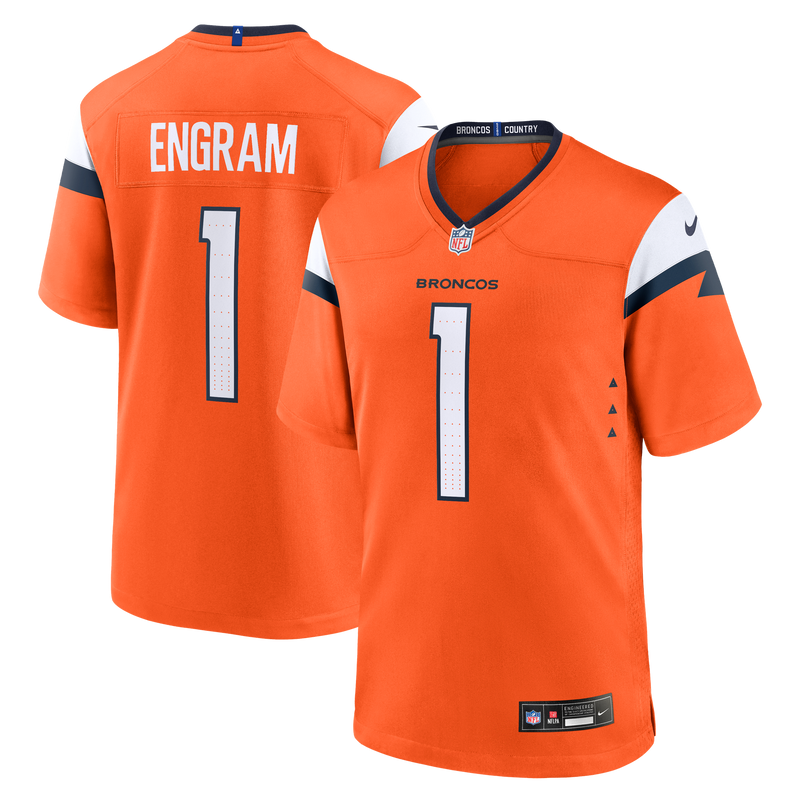 Denver Broncos Evan Engram Orange jersey – view 1