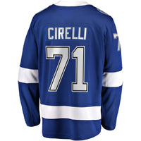 Tampa Bay Lightning Anthony Cirelli Blue jersey – view 4
