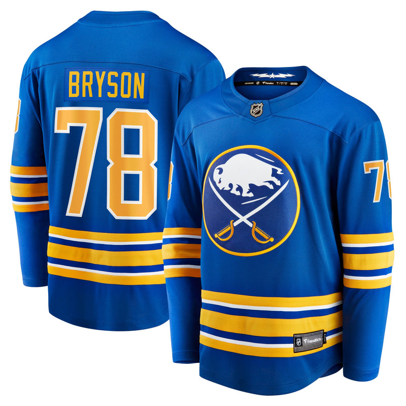 Buffalo Sabres Jacob Bryson Royal jersey – view 1