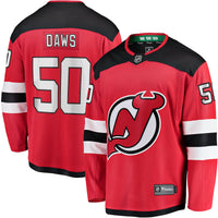 New Jersey Devils Nico Daws Red jersey – view 2
