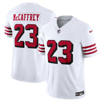 San Francisco 49ers Christian McCaffrey White jersey – view 1