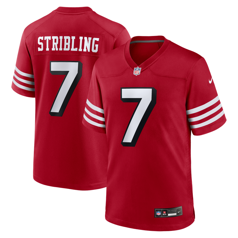 San Francisco 49ers De'Zhaun Stribling Scarlet jersey – view 1