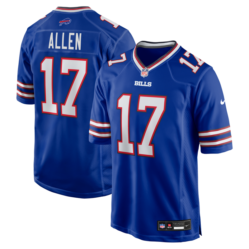 Buffalo Bills Josh Allen Royal jersey – view 1