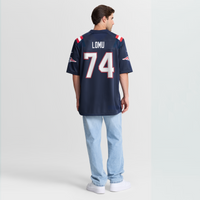 New England Patriots Caleb Lomu Navy jersey – view 4