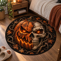 Half Pumpkin, Half Skull - A Floor Piece Built for Impact - main