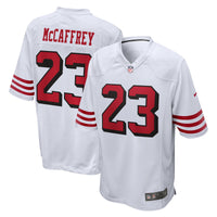 San Francisco 49ers Christian McCaffrey White jersey – view 2