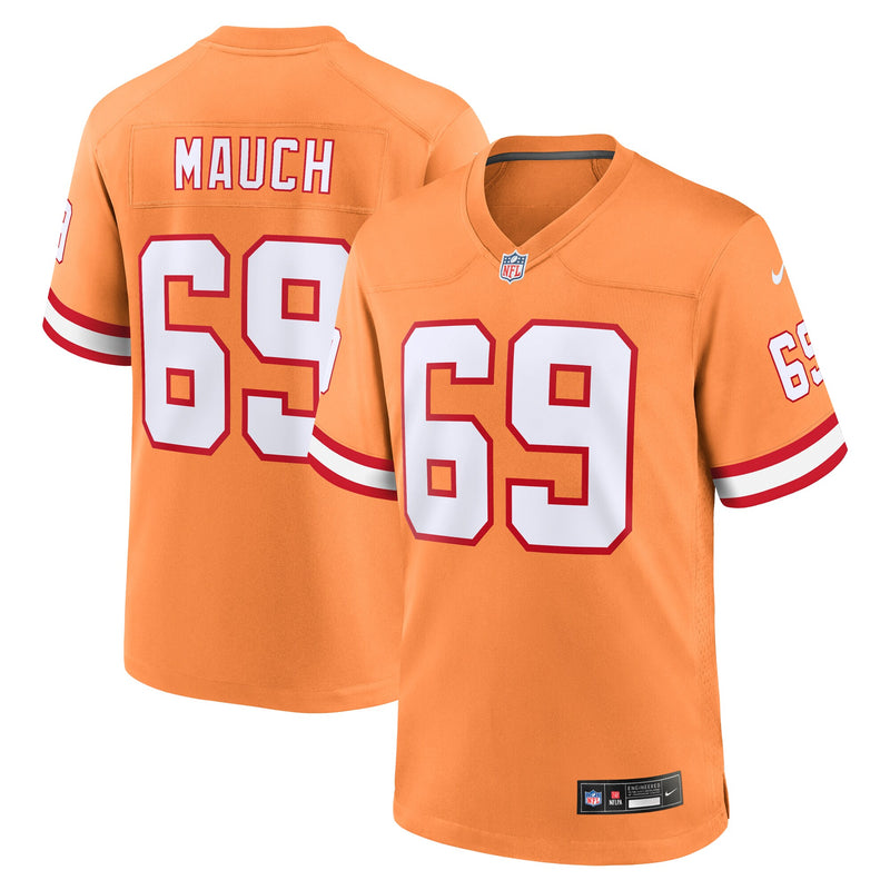 Tampa Bay Buccaneers Cody Mauch Orange jersey – view 1