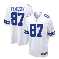 Dallas Cowboys Jake Ferguson White jersey – view 1