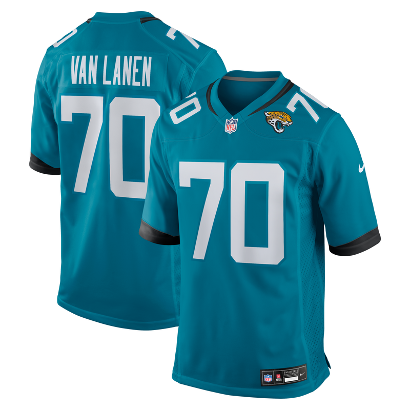 Jacksonville Jaguars Cole Van Lanen Teal jersey – view 1