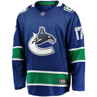 Vancouver Canucks Filip Hronek Blue jersey – view 3