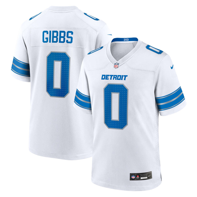 Detroit Lions Jahmyr Gibbs White jersey – view 1