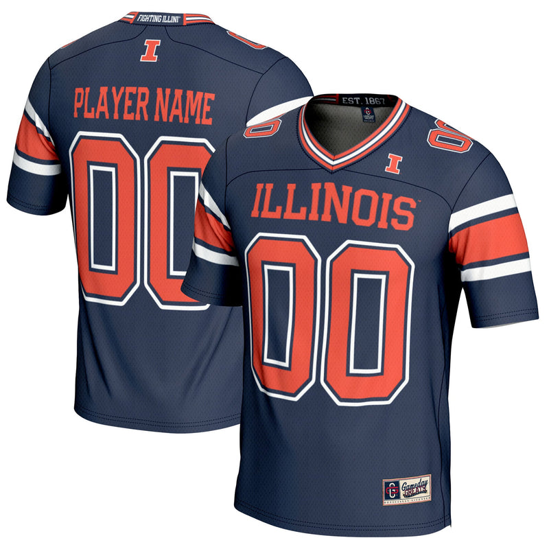 Illinois Fighting Illini GameDay Greats Navy jersey – view 1